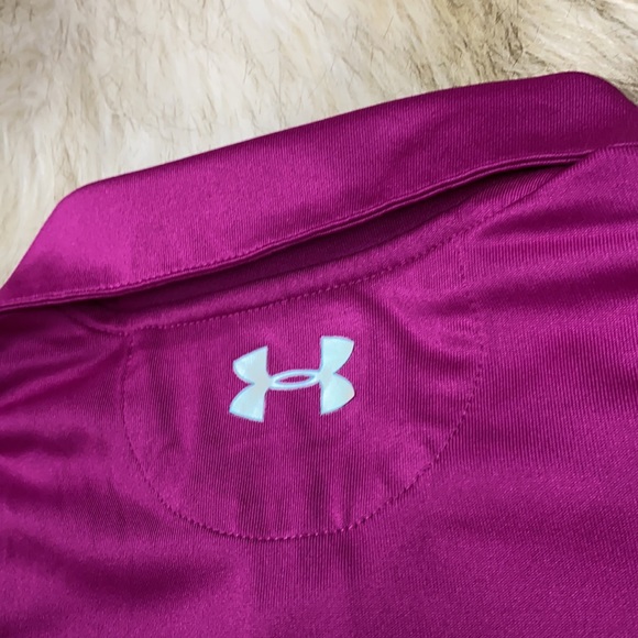 Under Armour Loose fuchsia Sleeveless Polo, Small - Picture 11 of 14